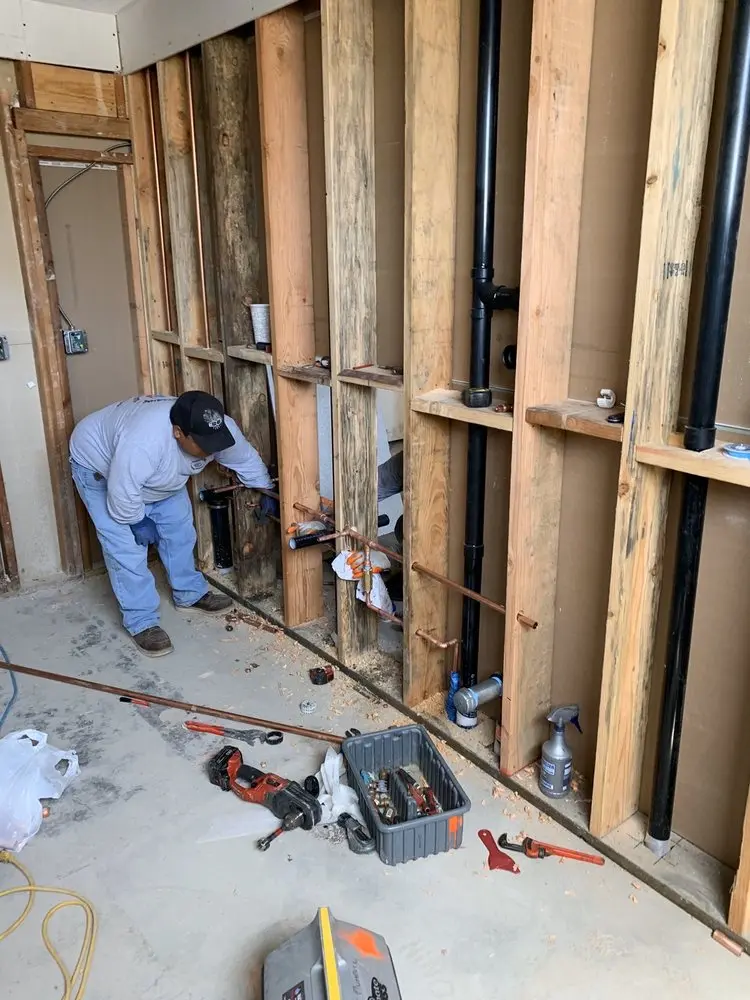 Commercial rough-in plumbing for Gas Line Repair in Kings Village